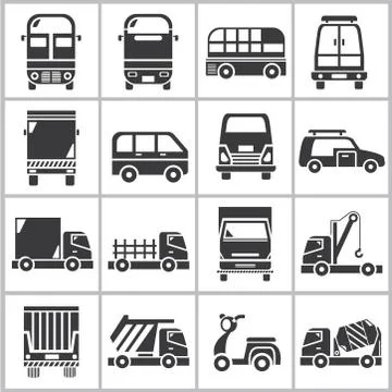 Car icons Stock Illustration