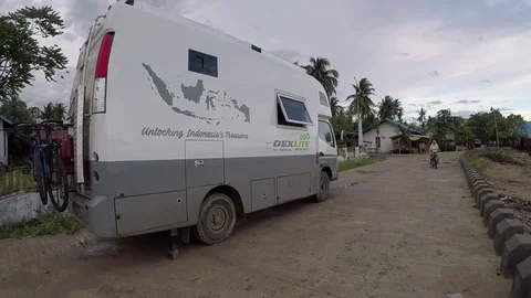 Car in Ide Rayeuk Beach Aceh Indonesia Stock Footage 119192263
