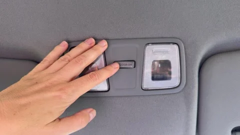 Car-ight-switch-hand Stock Footage 340359254