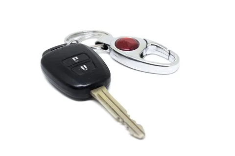 Car ignition key with remote Stock Photos