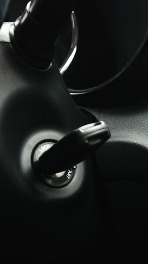 Car Ignition Location And Key. Vertical Stock Footage 272178650