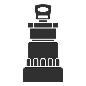 Car ignition lock icon, simple style Stock Illustration
