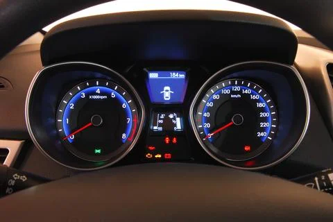 Car illuminated dashboard Фото