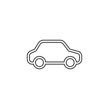Car illustration isolated - vector Stock Illustration