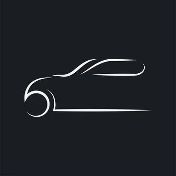 Car illustration line icon vector element design Stock Illustration