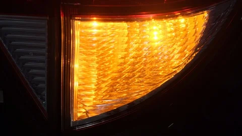 Car Indicator Lights Stock Footage 100243631