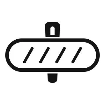 Car indoor mirror icon simple . View salon Stock Illustration