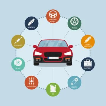 Car infographic Stock Illustration