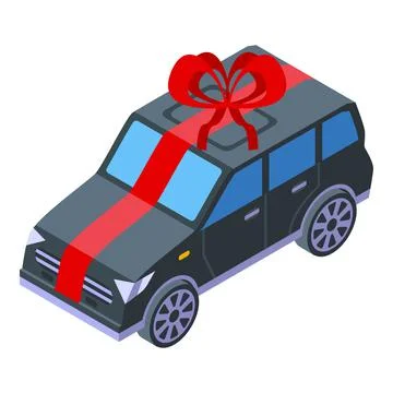 Car inheritance icon, isometric style Stock Illustration