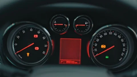 Car instrument panel Video stock 87701721