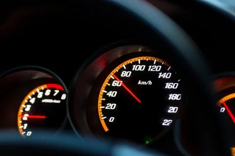 Car instrument panel Stock Photos