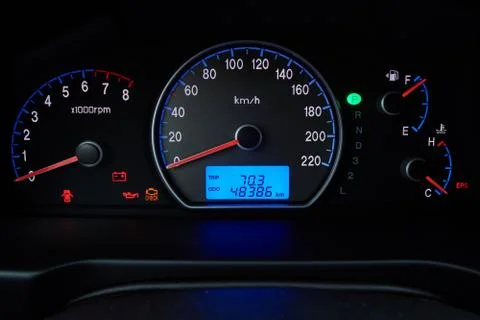 Car instrument panel Stock Photos
