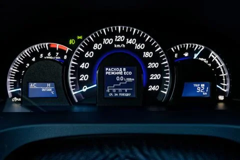 Car instrument panel Stock Photos