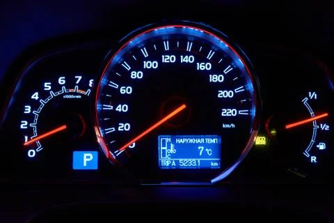 Car instrument panel Stock Photos