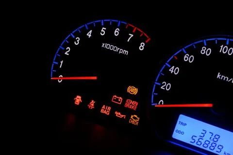 Car instrument panel Stock Photos