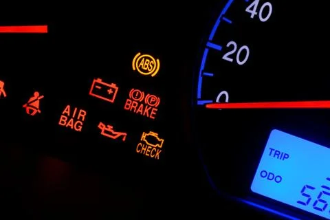 Car instrument panel Foto stock