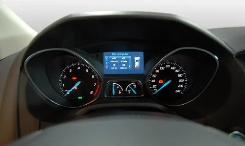 Car instruments panel Foto stock