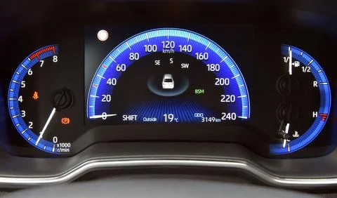 Car instruments panel Stock Photos