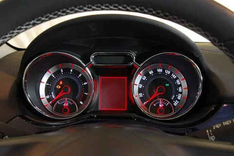 Car instruments panel Stockfoto's