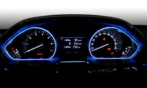 Car instruments panel Stock Photos