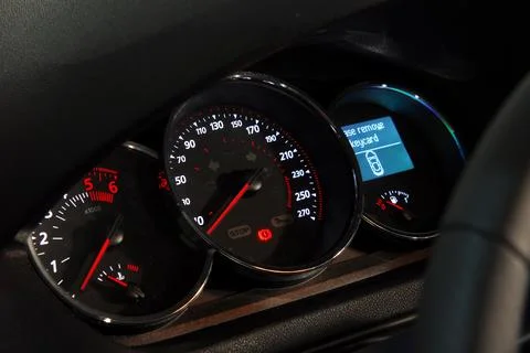 Car instruments panel Stock Photos