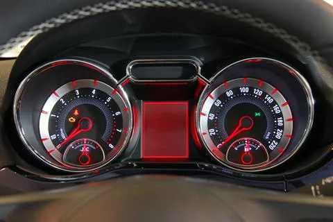 Car instruments panel Stock Photos
