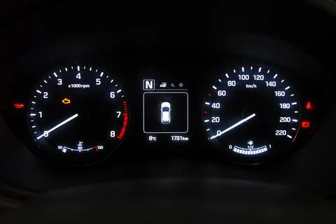 Car instruments panel Stock Photos