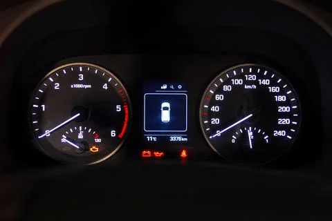 Car instruments panel Stock Photos