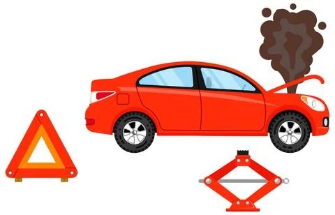 Car Insurance Flat Icon Stock Illustration