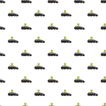 Car insurance protection repeating pattern for vehicle security Stock-Illustration