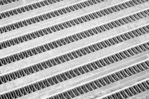 Car intercooler texture background. Radiator intercooler surface pattern. Tur Stock Photos