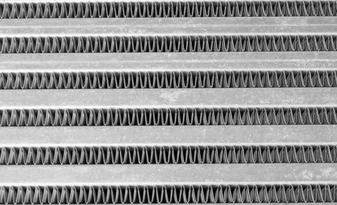 Car intercooler texture background. Radiator intercooler surface pattern. Tur Stock Photos