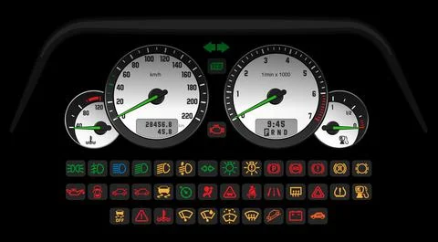 Car Interface Set Stock Illustration