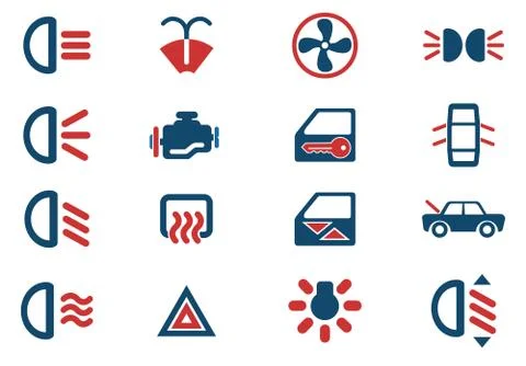 Car interface sign Stock Illustration