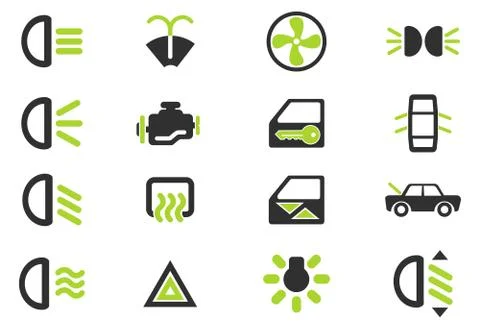 Car interface sign Stock Illustration