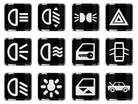 Car interface sign Stock Illustration