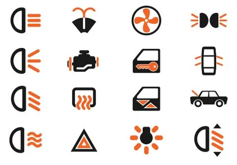 Car interface sign Stock Illustration