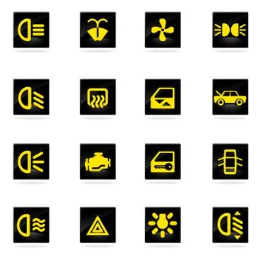 Car interface sign Stock Illustration