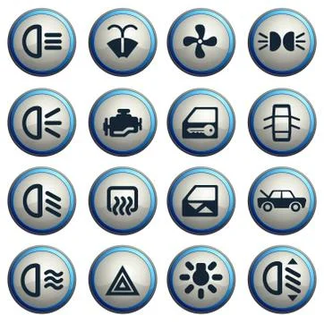 Car interface sign Stock Illustration