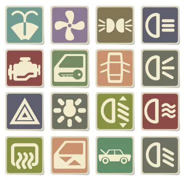 Car interface sign Stock Illustration