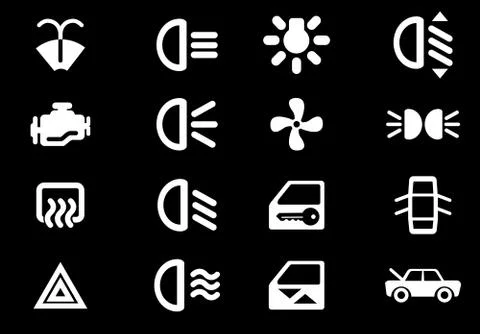 Car interface sign Stock Illustration