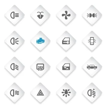 Car interface sign Illustrazione stock