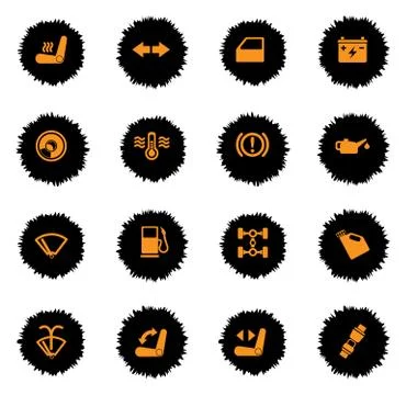 Car interface sign Stock Illustration