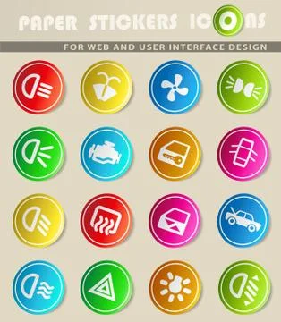 Car interface sign Stock Illustration