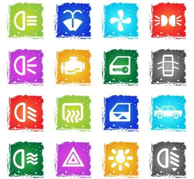 Car interface sign Stock Illustration