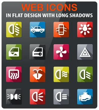 Car interface sign Illustrazione stock