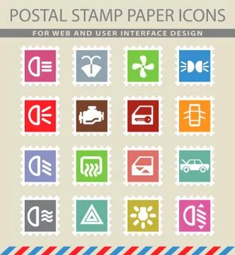 Car interface sign Stock Illustration