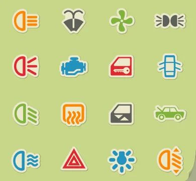 Car interface sign Stock Illustration