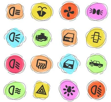 Car interface sign Stock Illustration