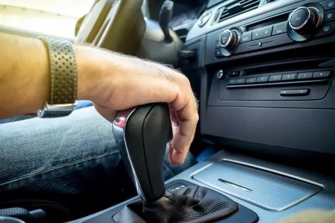 Car interior and driver Stock Photos